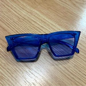 Dunkin Donuts blue sunglasses shades